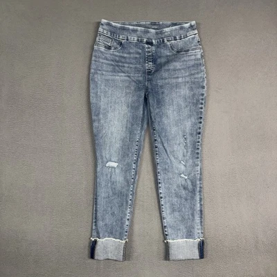 Jeans Chicos para mujer 1,5/10 azul jegging tobillo elástico mezcla de algodón Foto 1 de 4