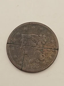 1843 capelli intrecciati grande centesimo - Foto 1 di 6