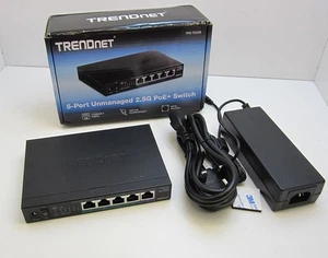 TRENDnet TPE-TG350 5-Port 2.5G PoE+ 55W Switch, 2.5GBASE-T Ports, IEEE 802.3bz - Picture 1 of 8