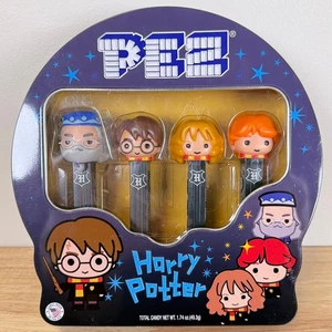 Harry Potter PEZ Limited Edition Tin Set Dumbledore Harry Ron Hermione No Candy - Picture 1 of 11