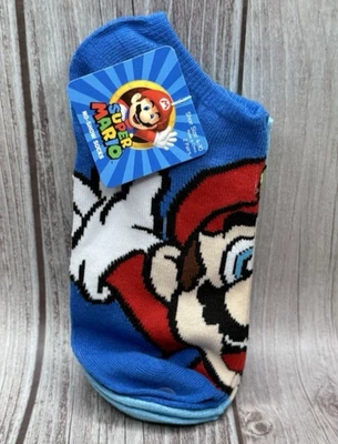 NEW Nintendo Super Mario Character Socks Mario Luigi No-Show Adult Size 4-10 - Image 1 of 4