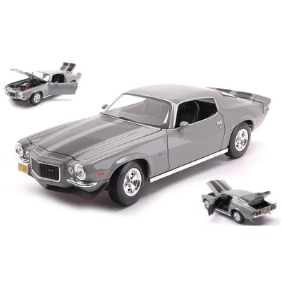 CHEVROLET CAMARO Z28 1971 GREY 1:18 Maisto Auto Stradali Modellino Nuovo - Immagine 1 di 4