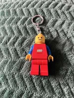 Lego Man Figure LED Flash Light Key Ring Classic Red - Torch - Image 1 of 3
