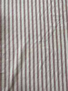 Penny Morrison Rose Ticking Stripe Fabric, 3.7m Full Width Reversible Material - Picture 1 of 11