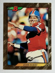 Bowman #193 1992 John Elway lámina - Imagen 1 de 2