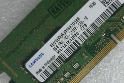 SAMSUNG 8GB DDR4 2133 Laptop SODIMM RAM 1Rx8 PC4-2133P M471A1K43BB0-CPB 260pin - Image 1 of 4