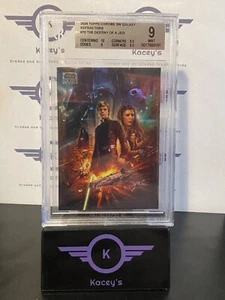 THE DESTINY OF A JEDI Topps Star Wars Galaxy #70 Refractor 2024 Beckett BGS 9 - Picture 1 of 2