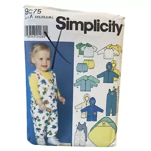 Simplicity Sewing Pattern 9275 Layette Set Babies Infant Size XXS-L - Picture 1 of 2