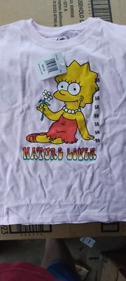 The Simpsons Marge Light Pink Youth Shirt 5/6 New With Tags Free Shipping  - Image 1 of 2