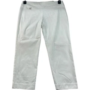 Alfani Capri Pants Womens Size 6 White Pull On New Stretch - Picture 1 of 9