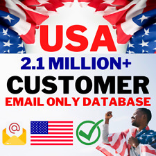 USA Email List of Consumer, USA Customer Email Only Database - Fast Delivery