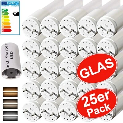 25x LED Röhre T8 G13 60/120/150cm Leuchtstoffröhre Neonröhre Neonleuchte 9W-24W - Bild 1 von 4