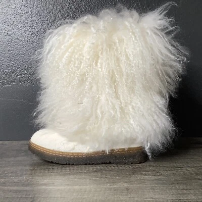 BEAR PAW Lamb Fur Boots sz9 MSRP $280 - Image 1 of 4