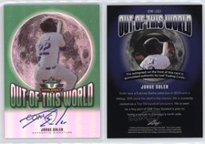 2014 Leaf Valiant Out of this World Green Prismatic Jorge Soler #OW-JS1 Auto