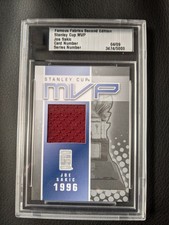 2010 Famous Fabrics Second Edition "Finals MVP" Joe Sakic Game Used Swatch #4/9