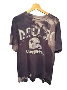 Vintage 1993 Dallas Cowboys T-Shirt Navy Nutmeg Made in USA Sz L - Picture 1 of 16