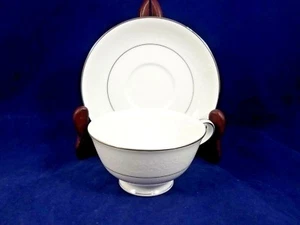 Noritake WHITEHALL Cup & Saucer 2 1/4" - Picture 1 of 2