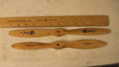 11x8 and  12x6 RC Model Airplane Plane Propeller  Prop Gas Wood - Image 1 of 4