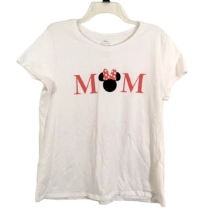 Disney Minnie Mouse Womens Mom Short Sleeve T Shirt Size Large Travel Vacation - Picture 1 of 4