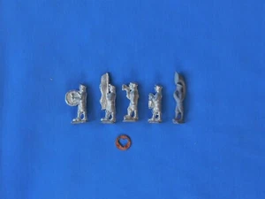 5 Miniature Metal Lead Soldiers Figurines 2" to 2 1/2" Tall Band Members  - Picture 1 of 4