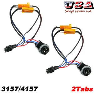2X 3157 4157 LED Decoder Load Resistor For LED Turn Signal Light Fix Hyper Flash - Bild 1 von 5