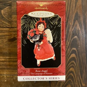 Hallmark Andenken Ornament Rose Engel Die Sprache der Blumen Sammler Serie - Bild 1 von 10
