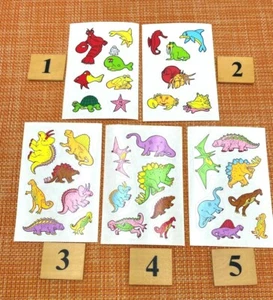 VINTAGE AUFKLEBER LÄCHELNDES MEERESLEBEN MEERESLEBEN OZEAN DINOSAURIER SCHILDKRÖTE DELFIN FISCH - Bild 1 von 10