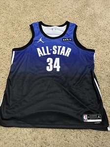 Giannis Antetokounmpo Authentic Jordan Brand Blue 2023 NBA All-Star Game Jersey - Picture 1 of 8