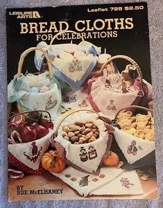 Bread Cloths For Celebrations, 1989 Leisure Arts Leaflet 728, Cross-Stitch - Picture 1 of 1