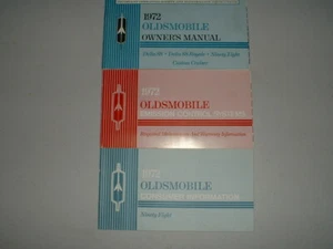 Original 1972 Oldsmobile Owner's Manual Delta 88 Royale Ninety Eight Custom Crui - Picture 1 of 1