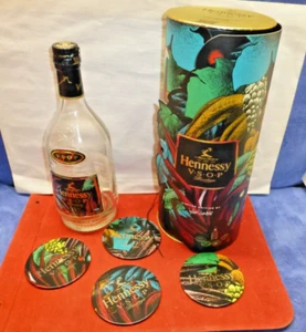 Hennessy VSOP Limited Edition Case & Coasters 2021 Julien Colombier w/ BOTTLE - Picture 1 of 21