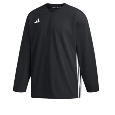 Adidas Black Team AG STK2 Blank Hockey Jersey HN3420 New Mens Goalie Sizes - Image 1 of 2