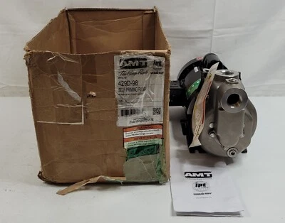 AMT Pumps 429D-98, 1" Stainless Steel Self-Priming Centrifugal Pump - Image 1 of 4
