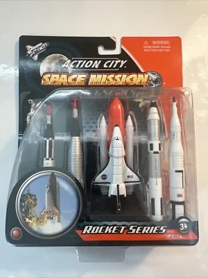 Realtoy Action City Space Mission Cohete Serie Atlas Titán y Transbordador ¡Nuevo! Foto 1 de 4