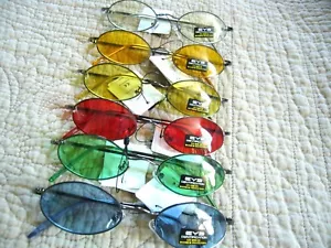 John Lennon Sonnenbrille Damen Herren kleiner ovaler Stil Hippie 80er Jahre Farbtöne 16001 - Bild 1 von 12