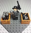 Lego City Gangster Mob Al Capone Mini Figure Tommy Guns,alcohol Bottles