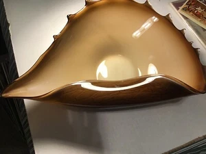 Hand Made Glass Bowl Modern Design changes color with light - Picture 1 of 7
