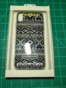 Heyday Hard Shell Case with Rubber Bumper( black) Apple iPhone 6,7,8,X,XS,XS Max - Picture 1 of 2