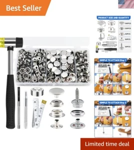 Complete 356 PCS Snap Button Fastener Tool Set with Easy Installation Tools - Picture 1 of 11