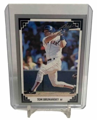 1991 Leaf #164 Tom Brunansky Card FRESH GEM MINT - Image 1 of 2