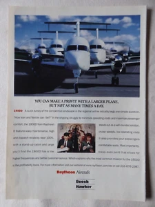 11/1997 PUB RAYTHEON BEECH HAWKER BEECHCRAFT 1900D FLUGZEUG ORIGINAL ANZEIGE - Bild 1 von 1
