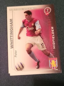1 x ASTON VILLA PETER WHITTINGHAM SHOOT OUT CARD 2005/2006