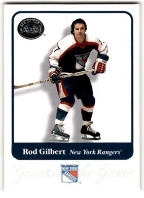 2001-02 Fleer Greats of the Game Rod Gilbert #23 New York Rangers - Image 1 of 2