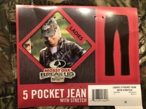 NEU Damen MOSSY OAK Break-Up 5-Pocket-Jeans Größen 6 12 14 18 tarnfarbene Hose - Bild 1 von 3