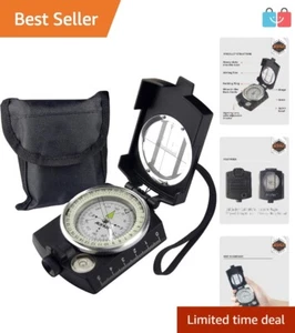 Compact Waterproof Compass with Map Measurer & Lanyard for Hiking and Camping - Picture 1 of 7