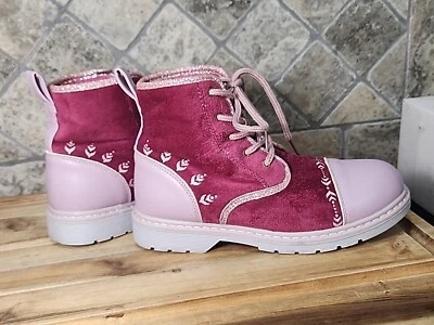 Lindas Botas Anna Disney Frozen 2 Niña Talla 3 M Rosa Lavanda Brillante Foto 1 de 4