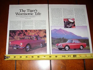 1964 1965 1966 1967 SUNBEAM TIGER - ARTICOLO ORIGINALE 1990 - Foto 1 di 2