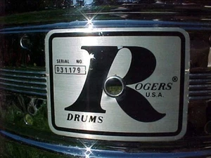 1975s ROGERS DYNASONIC D31179 drum shell 5x14 Chrome Over Brass - FREE ship US48 - Picture 1 of 24