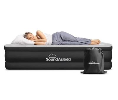 SoundAsleep Dream Series ComfortCoil Technology Air Mattress Black Twin New - Image 1 of 4