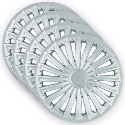 Set 4 Copricerchi 16 Pollici Joy Coppe Ruota Grigie Universali per Nissan - Immagine 1 di 4